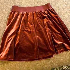 GAP kids burgundy velvet skirt XL (12)